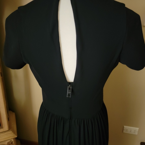 BURBERRY PRORSUM |  BLK FAUX WRAP MINI DRESS - Picture 9 of 12